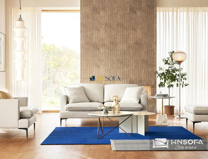 Ghế sofa da Microfiber HNS30 tôn lên vẻ đẹp thanh lịch, sang trọng cho không gian