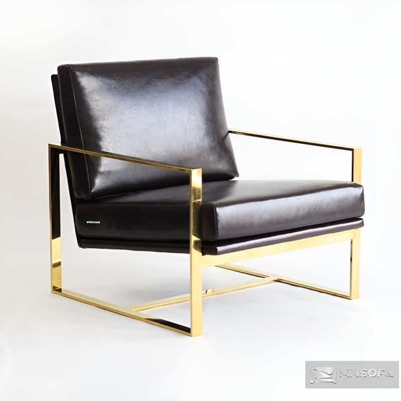 Ghế sofa đơn chân inox mạ vàng là gì?