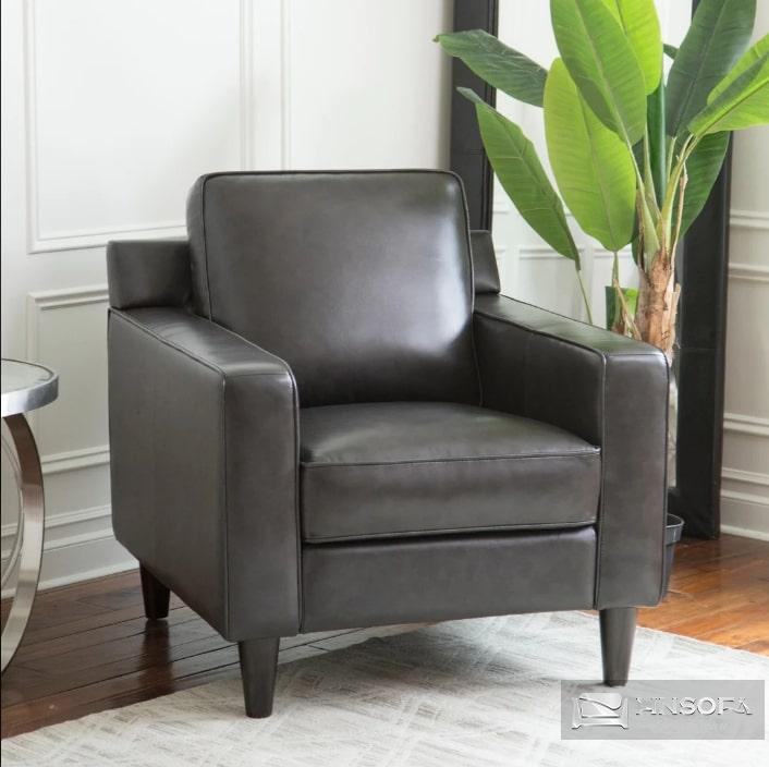 Ghế sofa đơn thư giãn da bò cao cấp sang trọng
