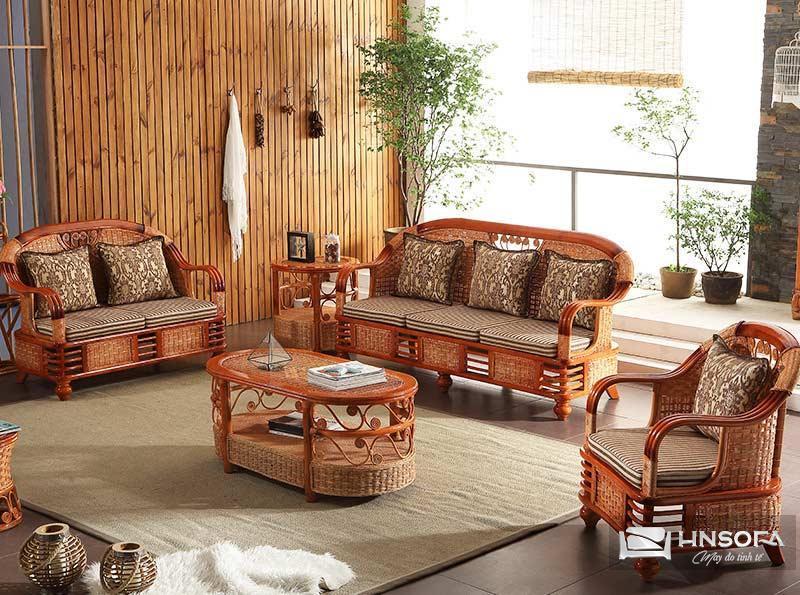 Ghế sofa mây tre Vintage