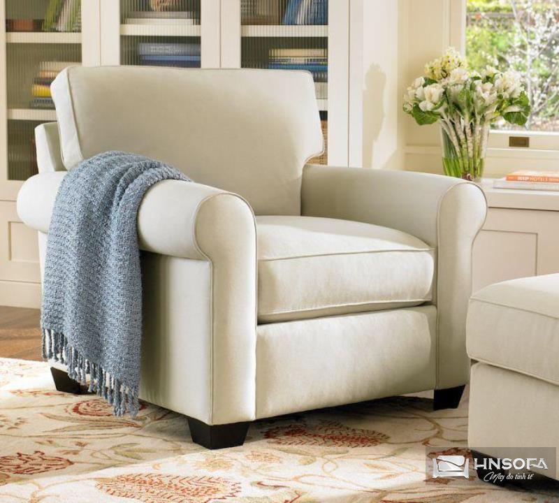 Ghế sofa phòng chờ đơn nỉ vuông SFĐ06