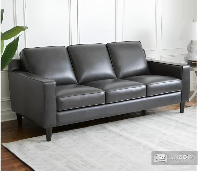 Ghế sofa phòng chờ văng bọc da Anh Quốc VP28