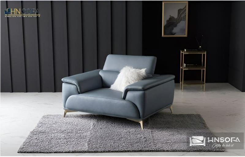 Ghế sofa tay cong đơn với thiết kế bền đẹp