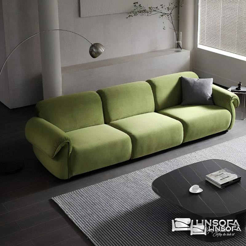 Sofa văng HNS180 xanh nõn chuối toát lên vẻ hiện đại cho không gian sống