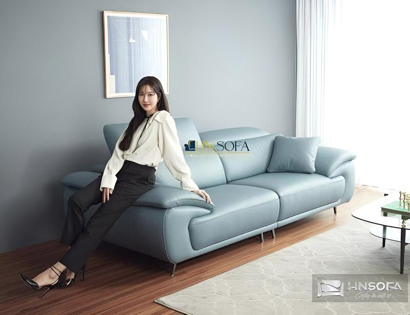 Sofa văng da HNS29 thiết kế hiện đại, sang trọng