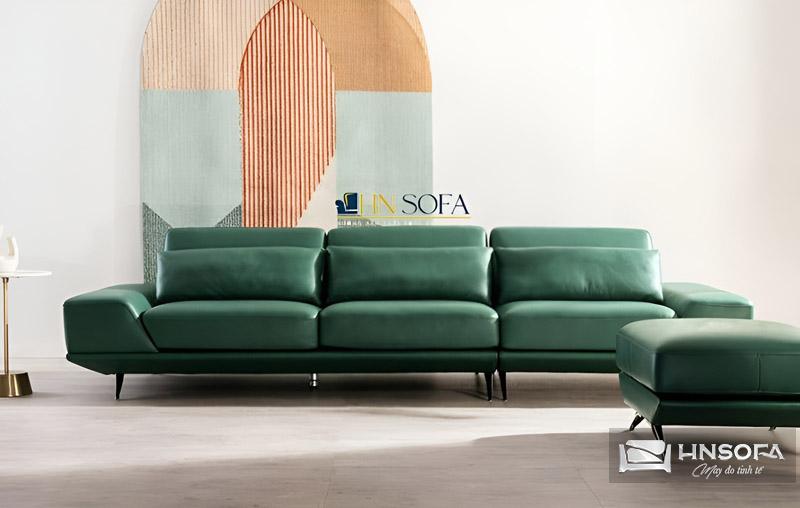 Mẫu HNS52 sofa xanh lá cũng được ưa chuộng hiện nay