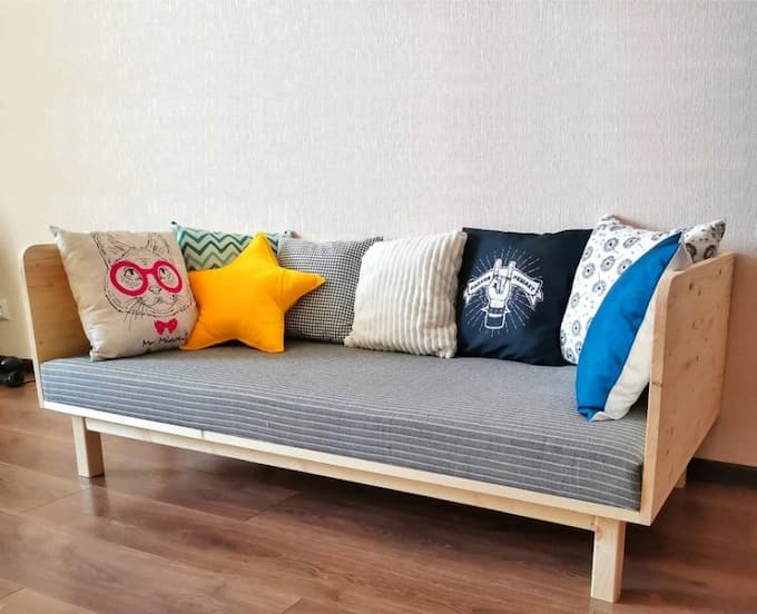 Mẫu gối tựa lưng cho ghế sofa gỗ