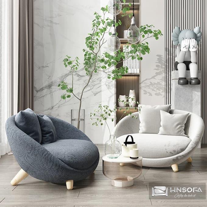 Kích thước của ghế sofa đơn tròn