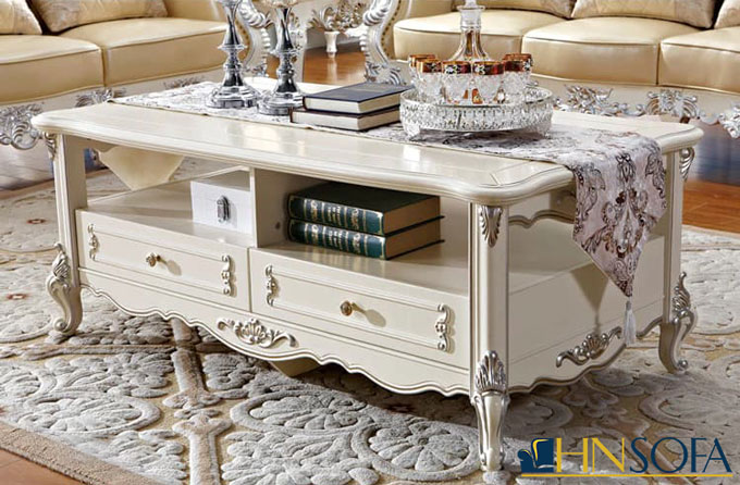 Mẫu bàn trà tân cổ điển luôn có vẻ đẹp cuốn hút