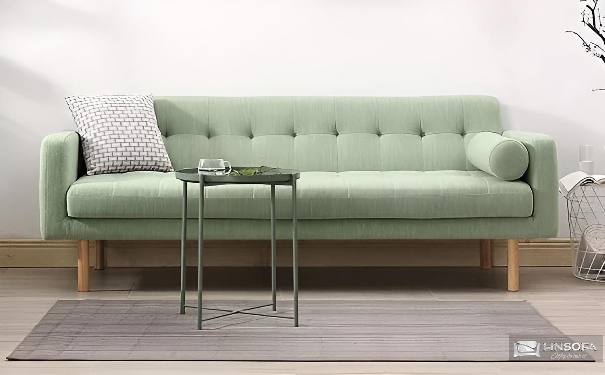 Mẫu ghế sofa băng nhỏ làm từ nỉ đơn giản, hiện đại