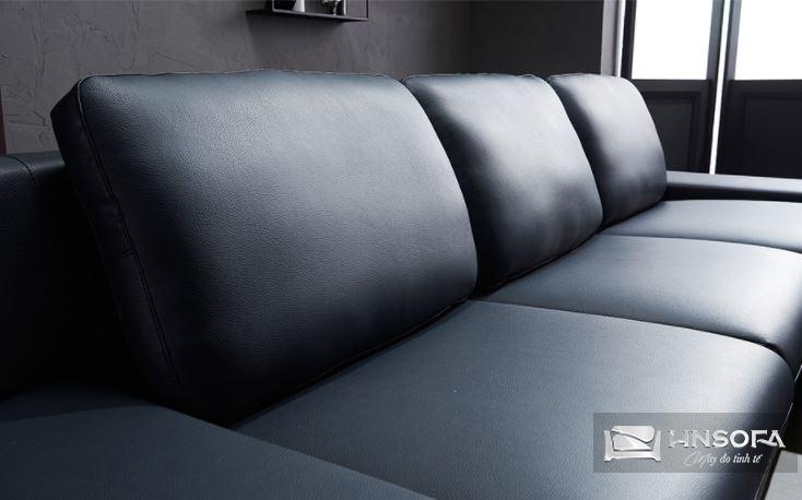 Mẫu ghế sofa chất liệu da bò ý nguyên tấm 