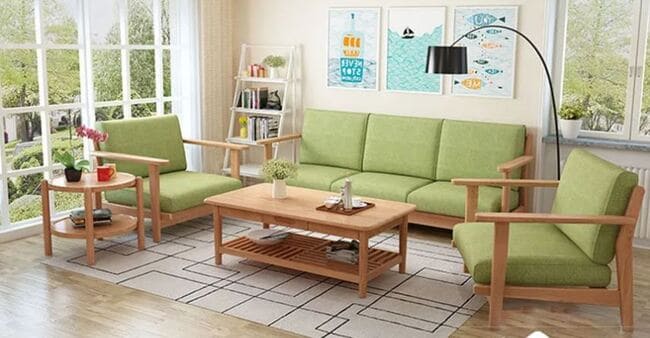Ghế sofa gỗ kiểu Nhật 11