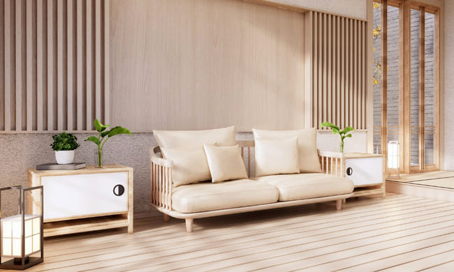 Ghế sofa gỗ kiểu Nhật 7
