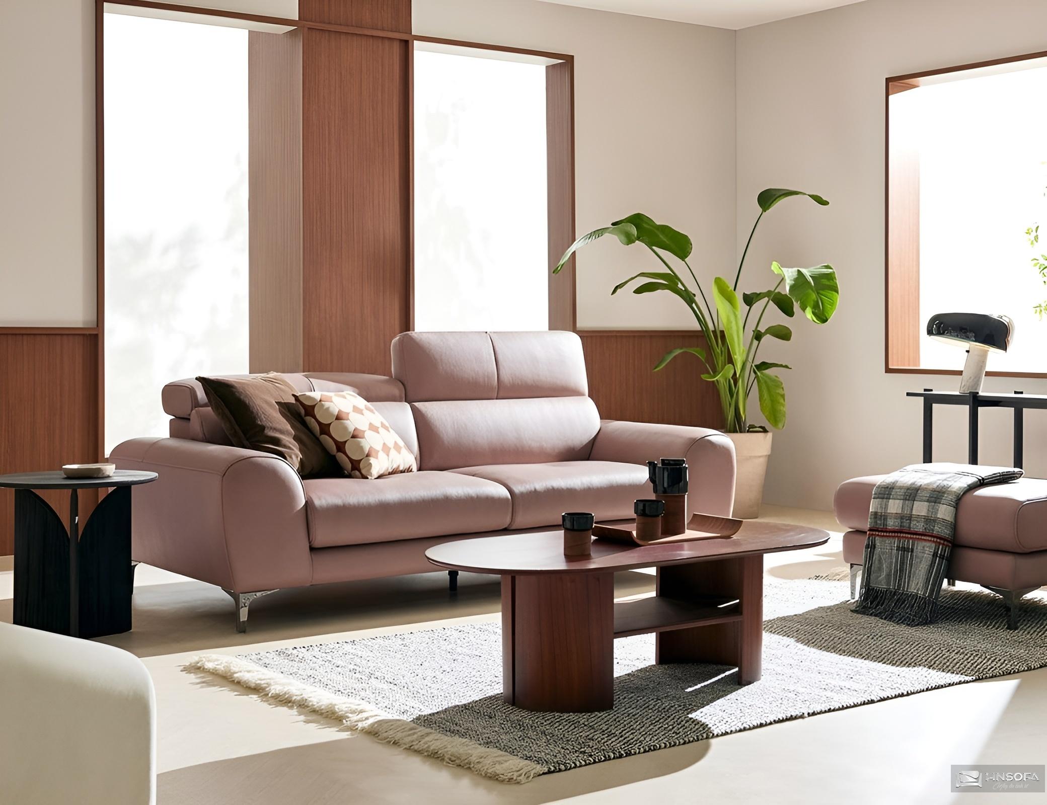 Ghế sofa màu hồng