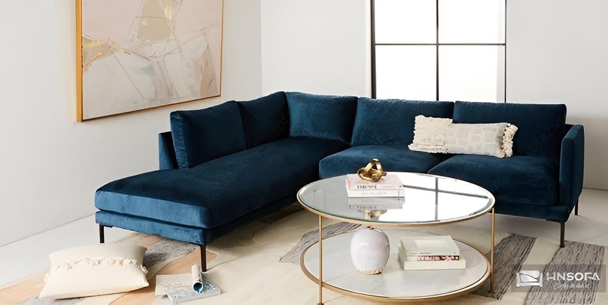Mẫu ghế sofa văn phòng nhỏ bằng nỉ trẻ trung