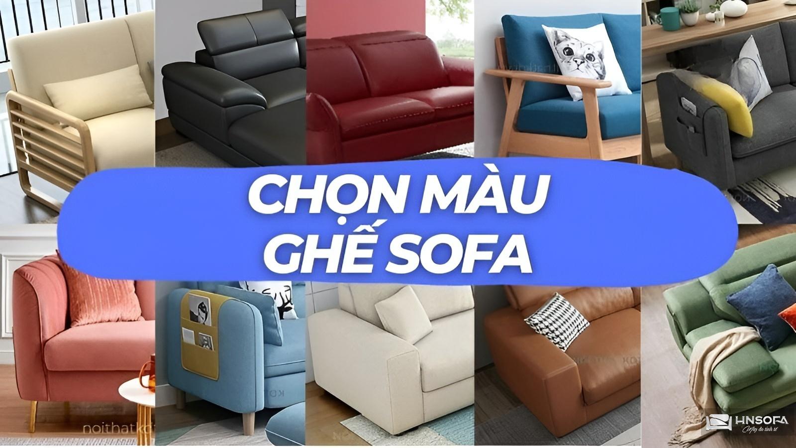 Màu sắc của ghế sofa quan trọng như thế?