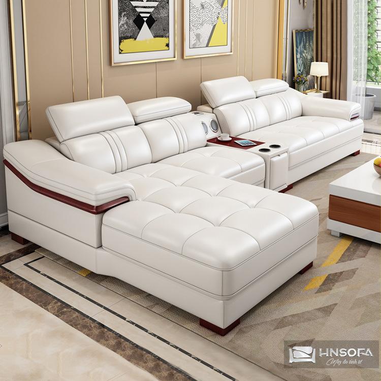 Mẫu sofa góc chữ L sang trọng, đem lại cảm giác êm ái
