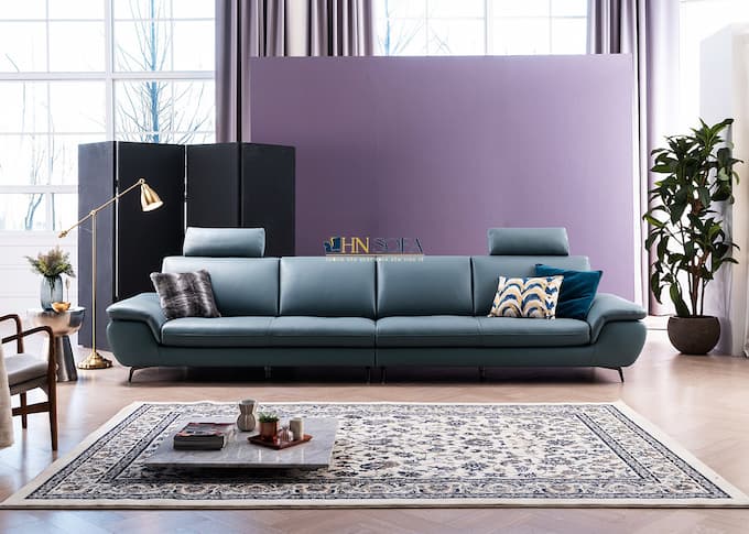 Sofa văng 4 chỗ ngồi da Anh Quốc HNS97 đẳng cấp vượt thời gian