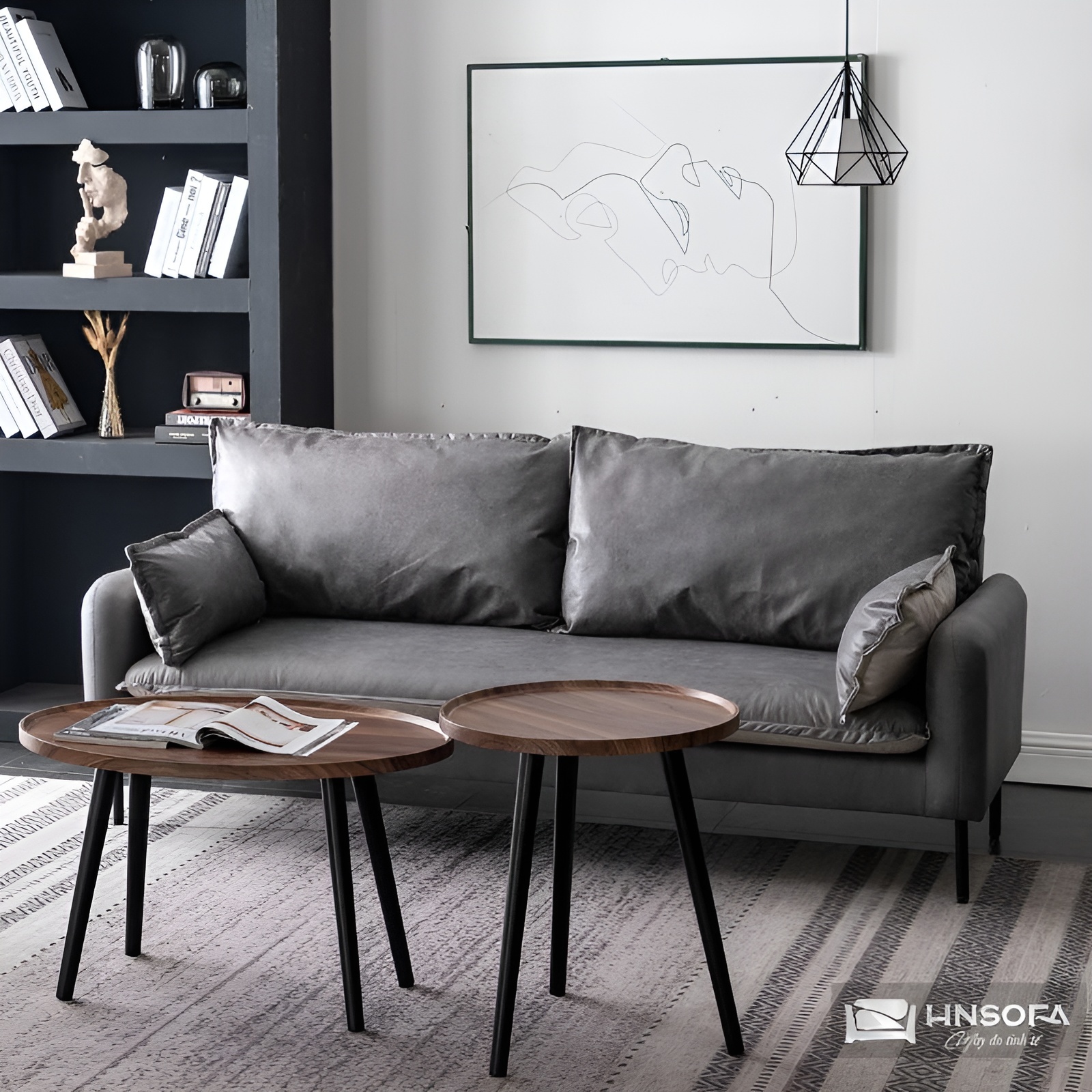 Sofa băng nhỏ giúp tiết kiệm tối đa không gian sử dụng