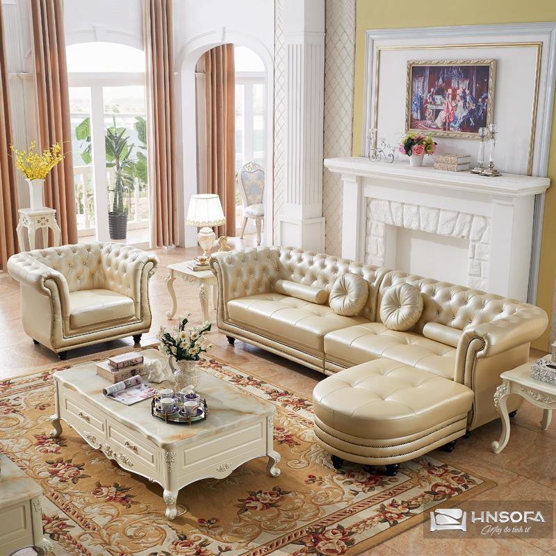 Sofa chữ I tân cổ điển sang trọng