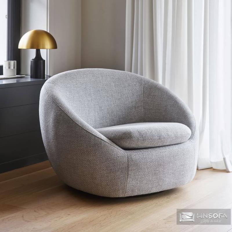 Sofa decor đơn tròn SFĐ05 cho không gian hiện đại