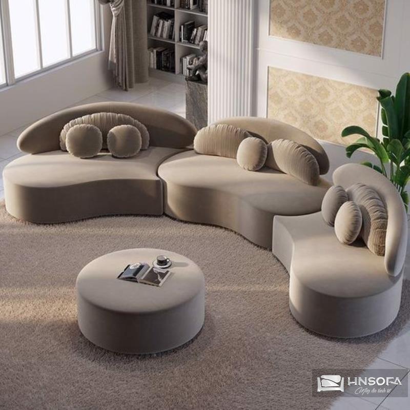 Sofa decor được đặt trong phòng đọc hoặc văn phòng nhỏ