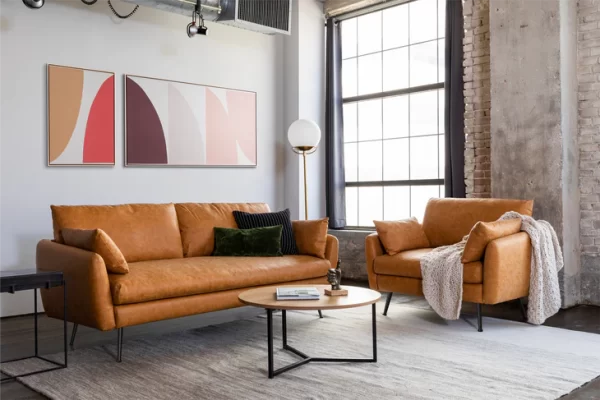 Ghế sofa đơn bọc da cao cấp phong cách Ý SFĐ14