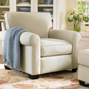 Ghế sofa đơn nỉ vuông SFĐ06 bề thế cho phòng khách hiện đại 