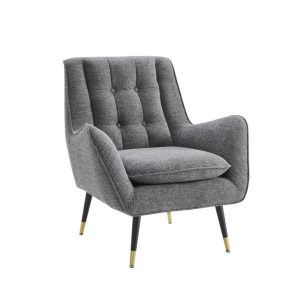 Sofa đơn bọc nỉ cao cấp SFĐ09 phong cách quý tộc