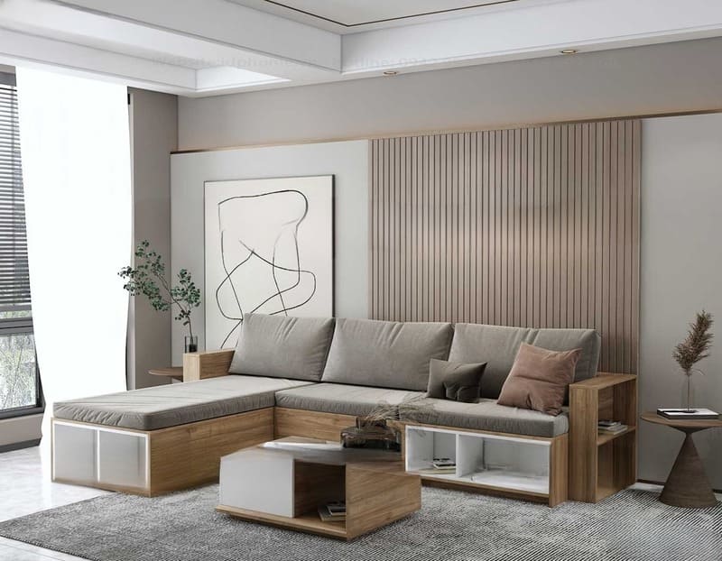 Sofa gỗ thông 2