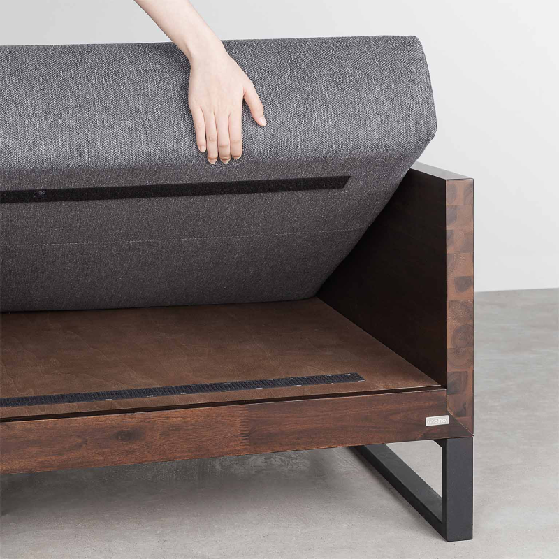 Sofa gỗ tràm màu tự nhiên gia công mịn phẳng