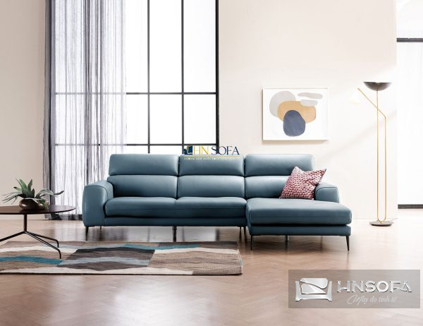 Sofa góc 3 chỗ ngồi da bò Ý HNS95 được thiết kế với vẻ đẹp cao cấp và lịch lãm