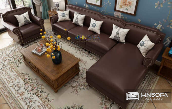 Sofa góc chữ L HNS63 luôn là sự lựa chọn tuyệt vời cho mọi không gian