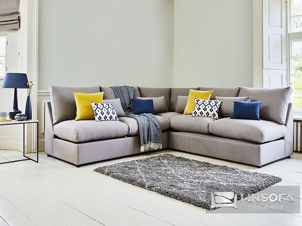 Sofa góc giường làm từ chất liệu vải