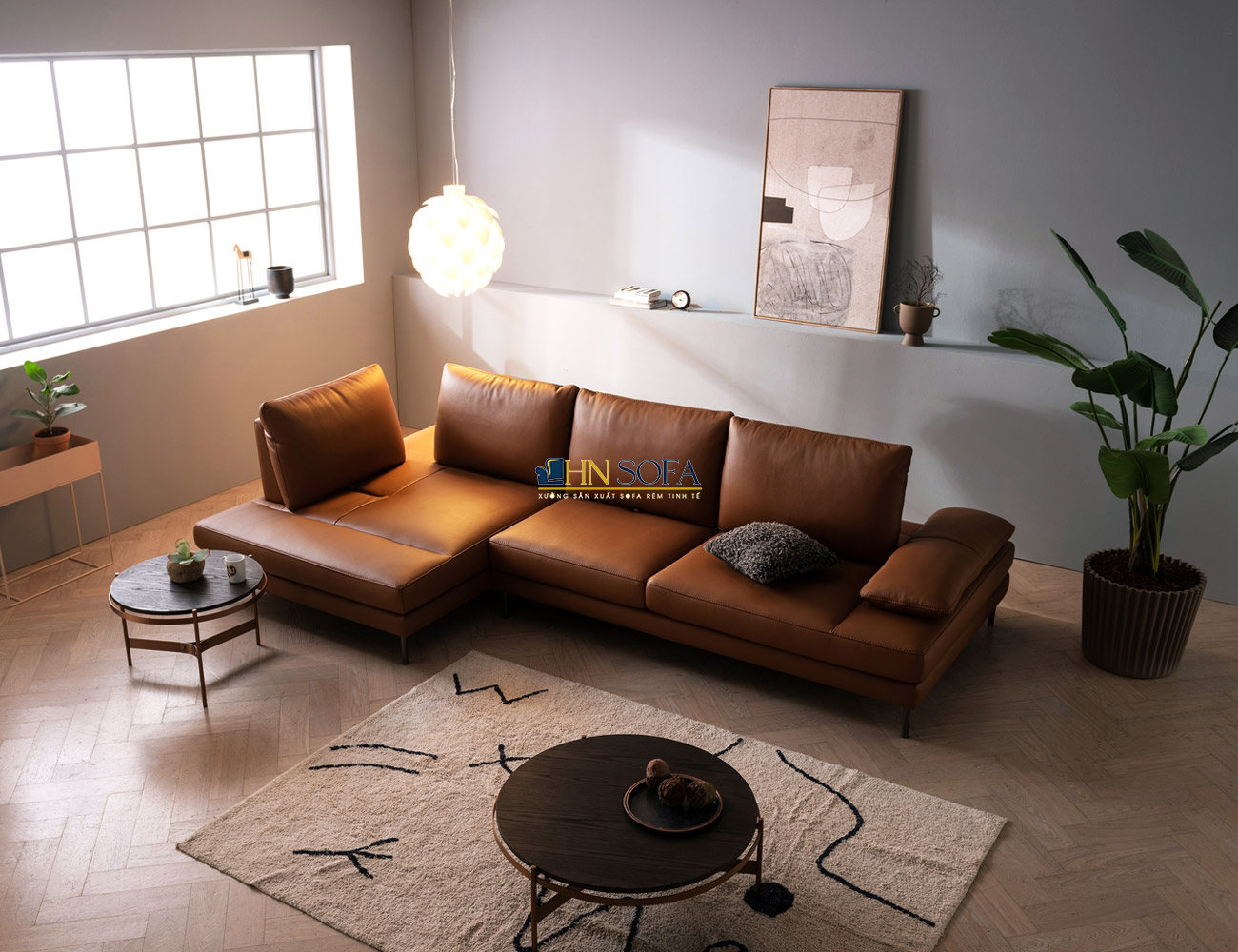 Sofa góc hiện đại HNS125