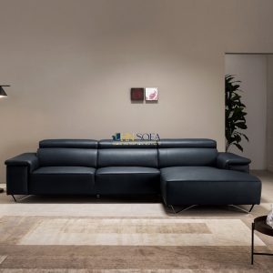 Sofa góc HNS111 đen sang trọng khẳng định cá tính chủ nhân!