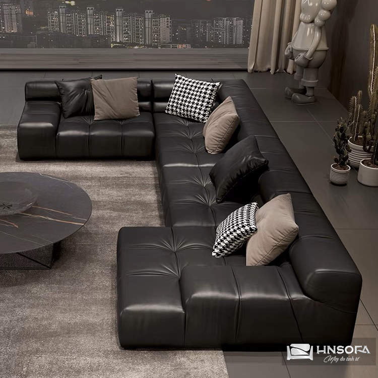 Sofa tân cổ điển HNS04 mềm mại, độ co giãn tốt