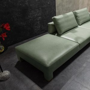 Alternative view of Sofa góc L da bò Ý HNS108 sang trọng, bề thế cho không gian cao cấp