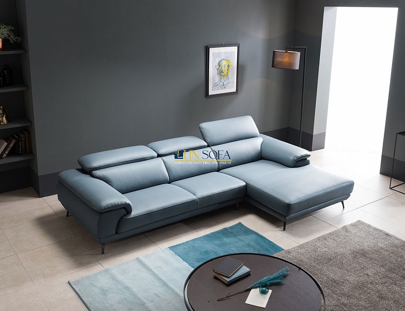 Sofa góc L HNS107 giả da Hàn Quốc cao cấp bền bỉ! - Ảnh 5