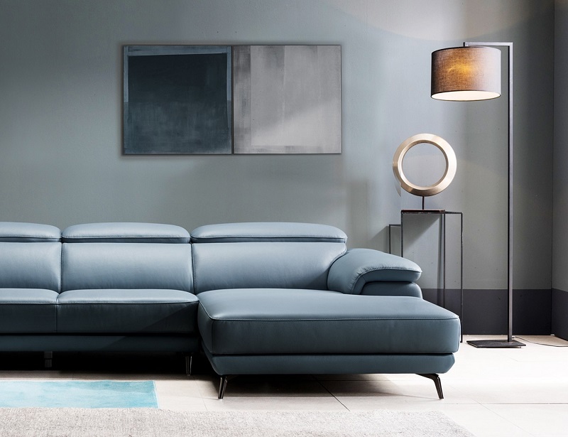 Sofa góc L HNS107 giả da Hàn Quốc