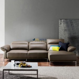 Sofa góc chữ L HNS132 da Microfiber cao cấp “tô điểm sự sang trọng”