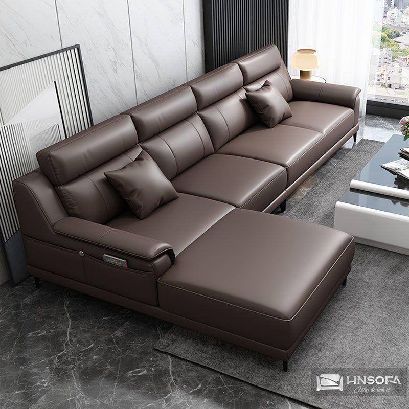 Sofa góc L hiện đại HNS192 bọc da Ý nhập khẩu - Ảnh 2