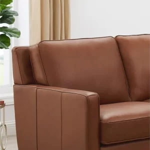Alternative view of Ghế sofa bọc da góc chữ L cực sang cho văn phòng hiện đại VP26