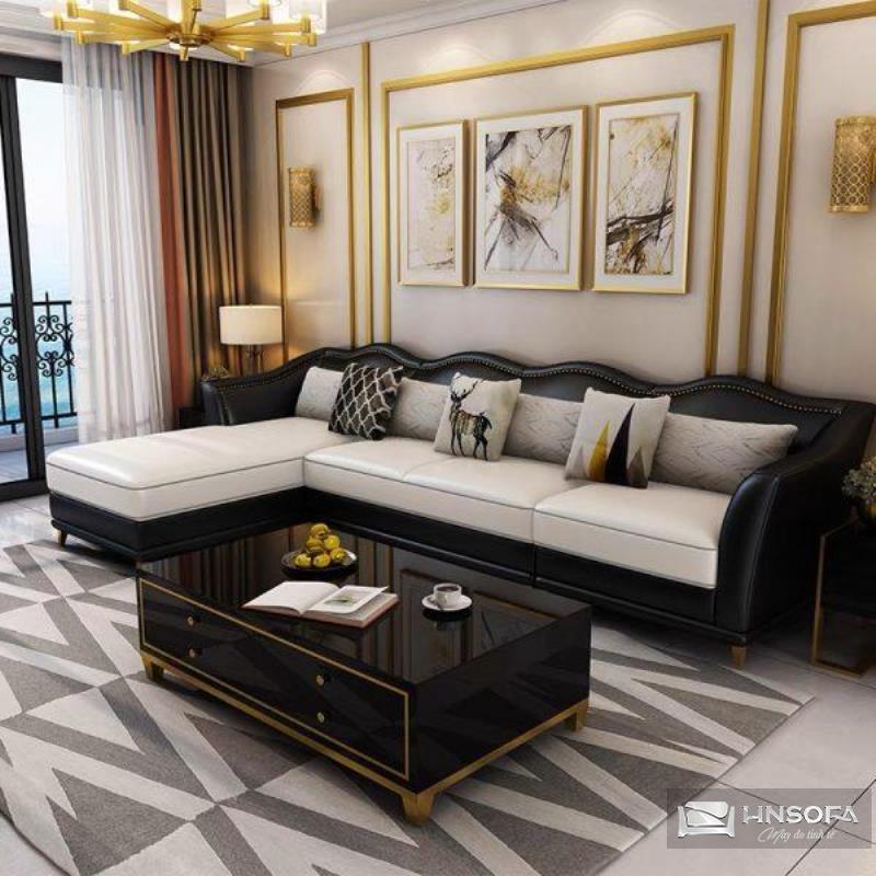 Sofa hoàng gia tân cổ điển góc L HNS153