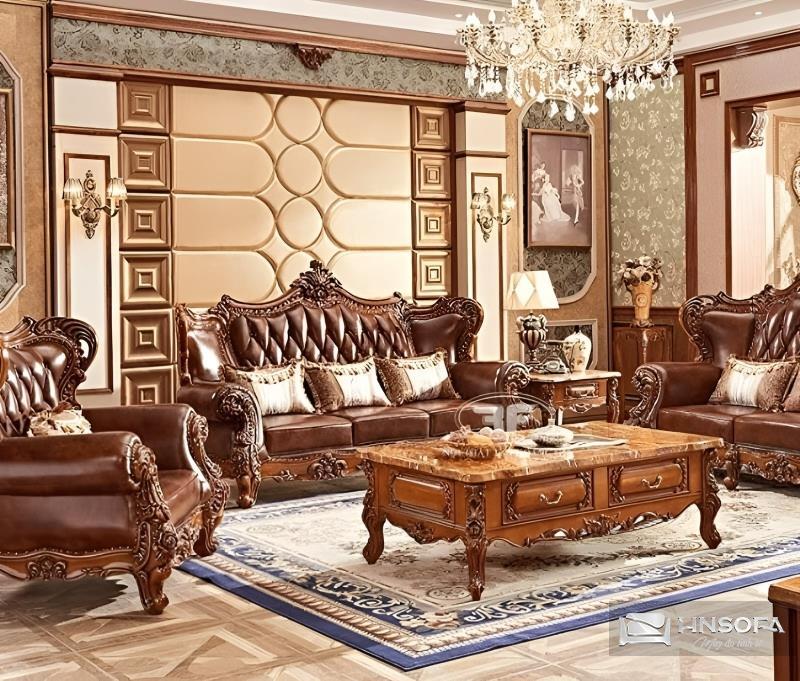 Sofa hoàng gia từ gỗ quý