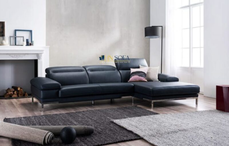 Mẫu ghế sofa màu xám xanh cho phòng khách hiện đại