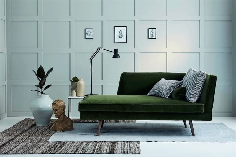 Sofa đơn màu xanh rêu