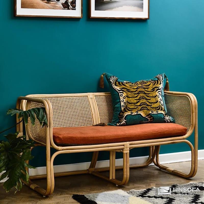 Sofa mây tre kiểu tối giản