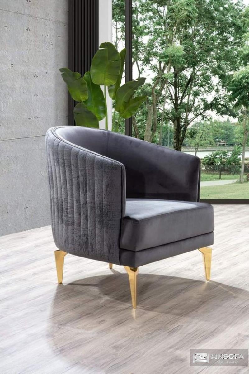 Sofa nhà hàng dáng đơn dáng lưng tròn