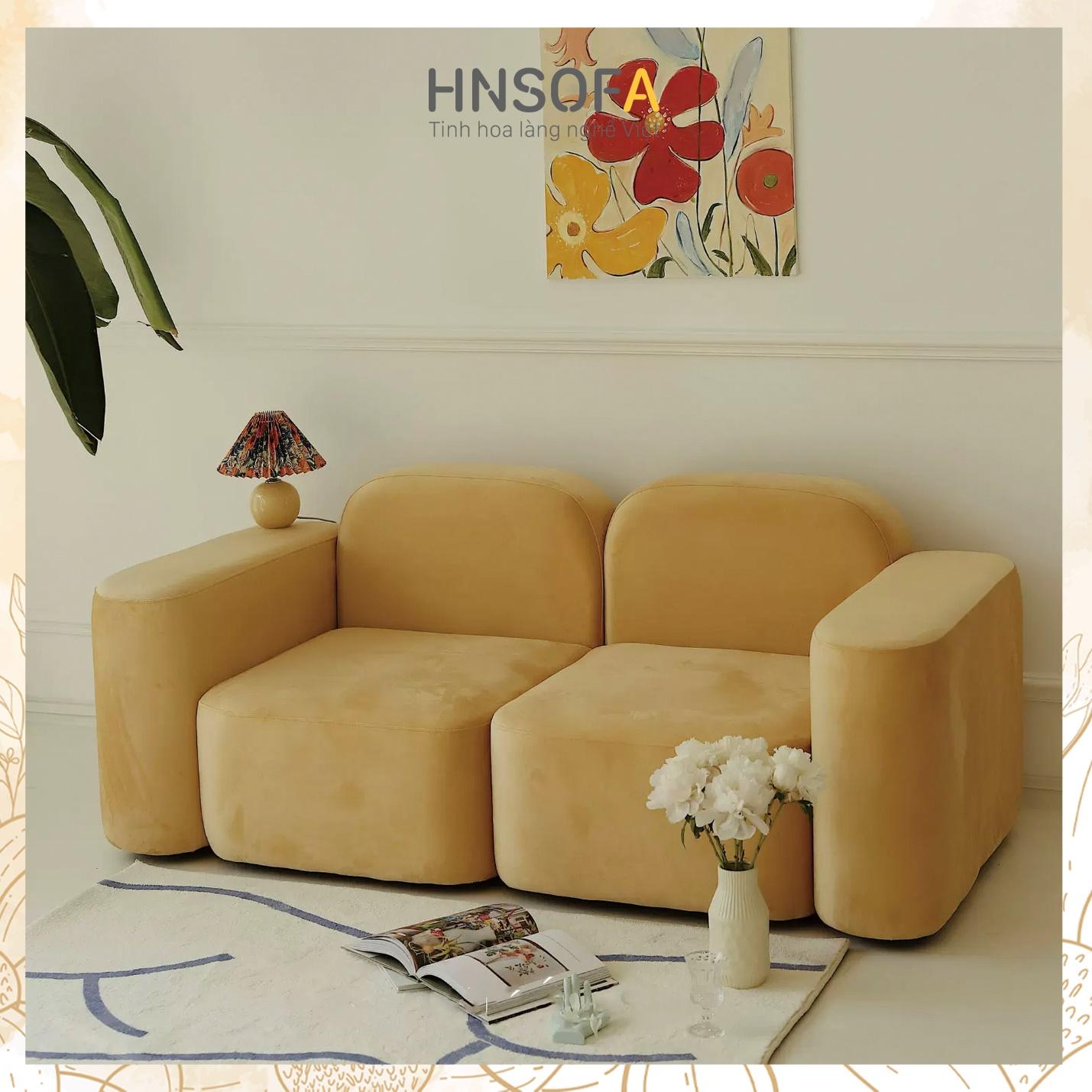 Mẫu sofa nỉ nhung nhỏ được ưa chuộng hàng đầu hiện nay 
